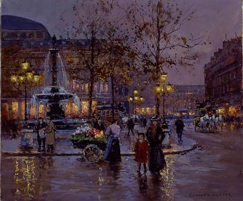愛德華 科爾特斯 Place du Theatre de la Comedie Francaise 愛德華 科爾特斯 Place du Theatre de la Comedie Francaise